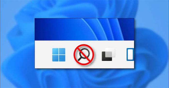 How to hide the taskbar search button in Windows 11