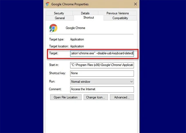 Change the Target in Chrome/Edge