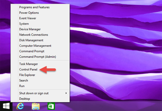 Use the WinX menu (Windows 8.1 only)