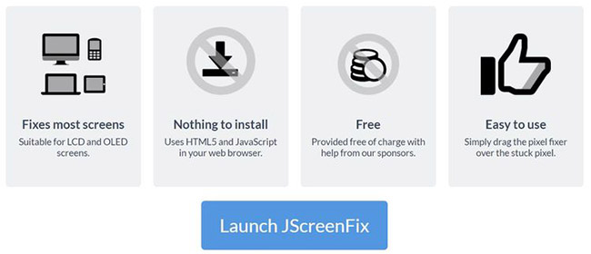 click the Launch JScreenFix button at the bottom of the page