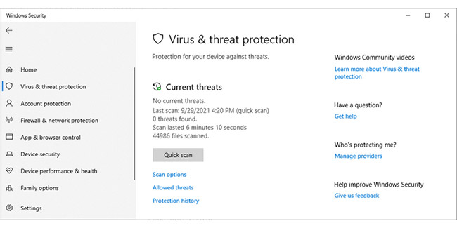 Viruses can prevent apps from running as they should