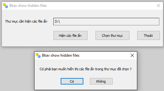 Show hidden files 