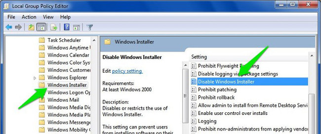 Prevent other users from installing new software on the system