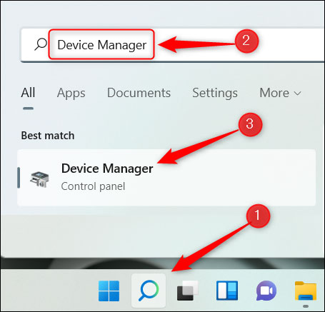 Open “Device Manager”
