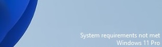 Windows 11 requirements not met