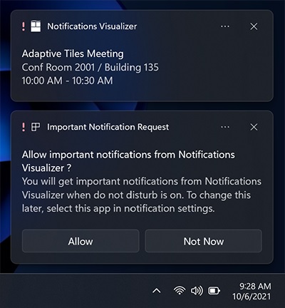 Windows 11 urgent notifications feature